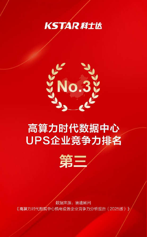 引领高算力时代新基建，科士达跻身数据中心UPS竞争力前三